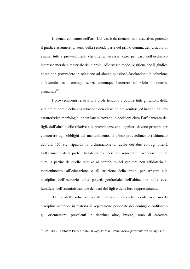 Anteprima della tesi: L'affidamento della prole nella separazione giudiziale dei coniugi, Pagina 15