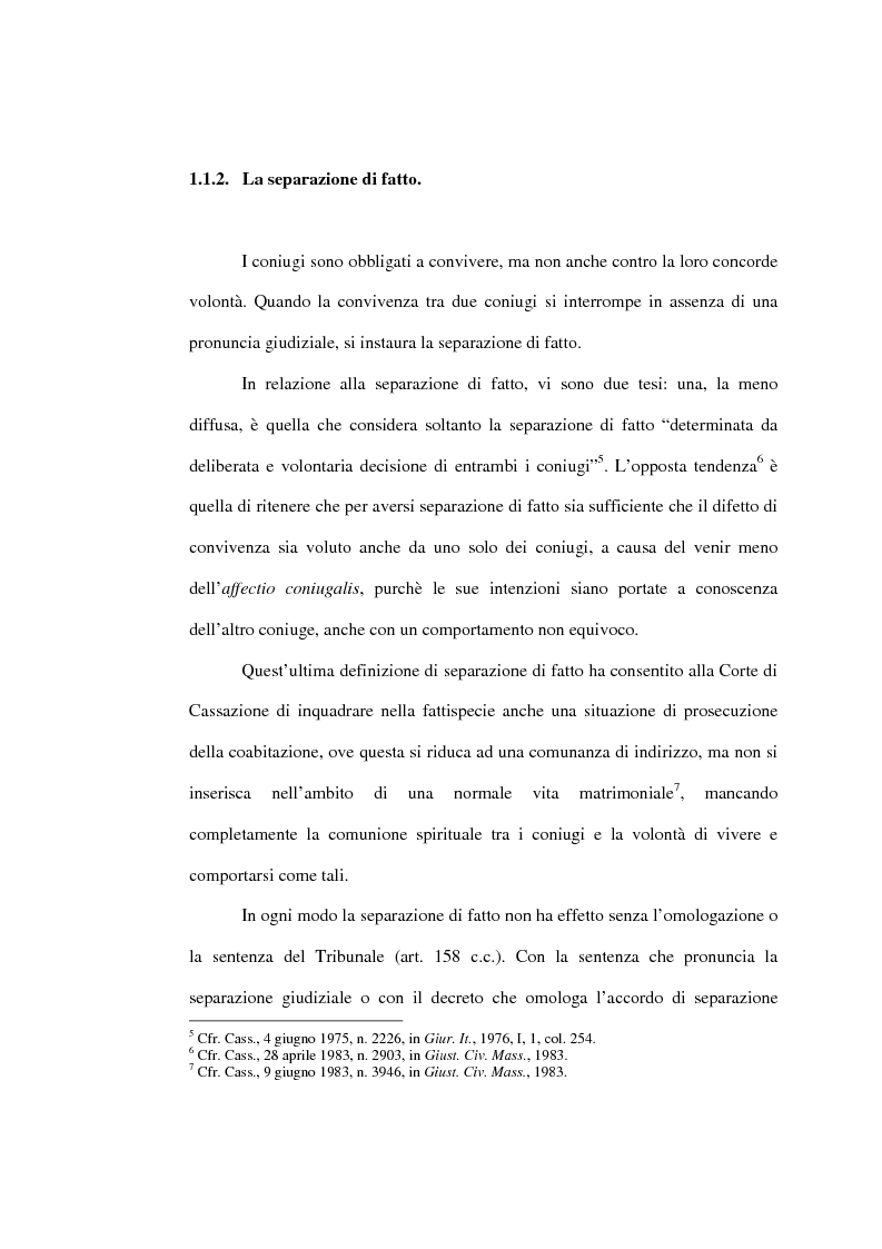 Anteprima della tesi: L'affidamento della prole nella separazione giudiziale dei coniugi, Pagina 7