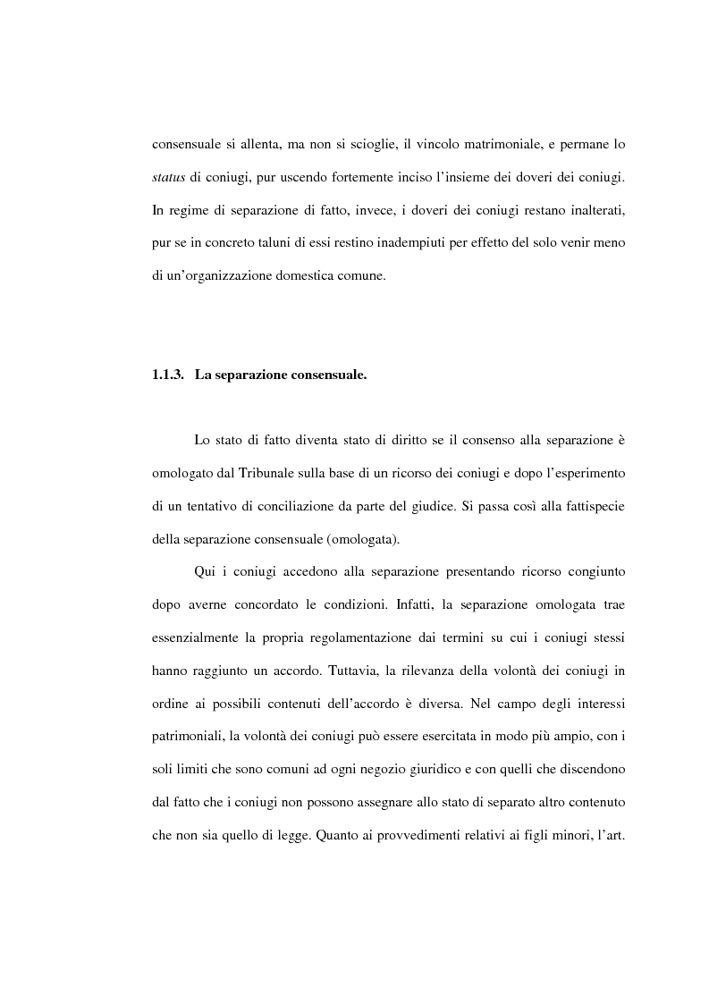 Anteprima della tesi: L'affidamento della prole nella separazione giudiziale dei coniugi, Pagina 8