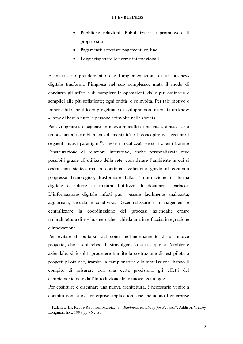 Anteprima della tesi: E-business per il management, Pagina 13
