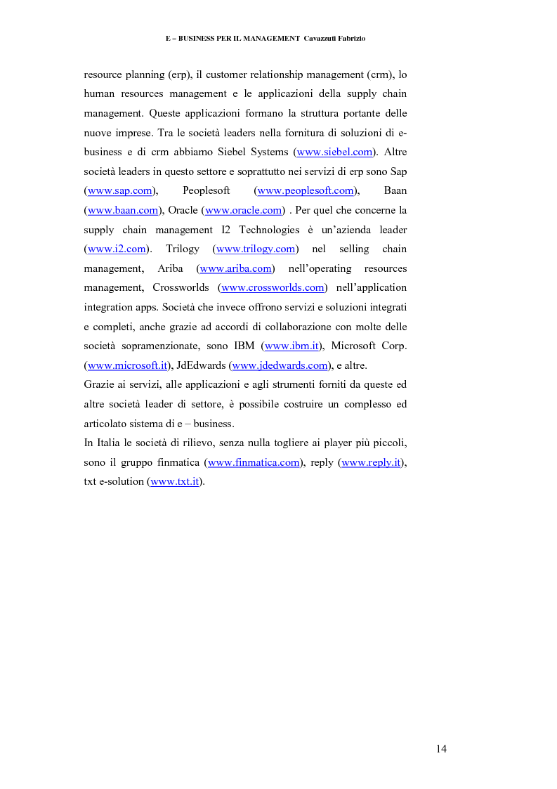 Anteprima della tesi: E-business per il management, Pagina 14