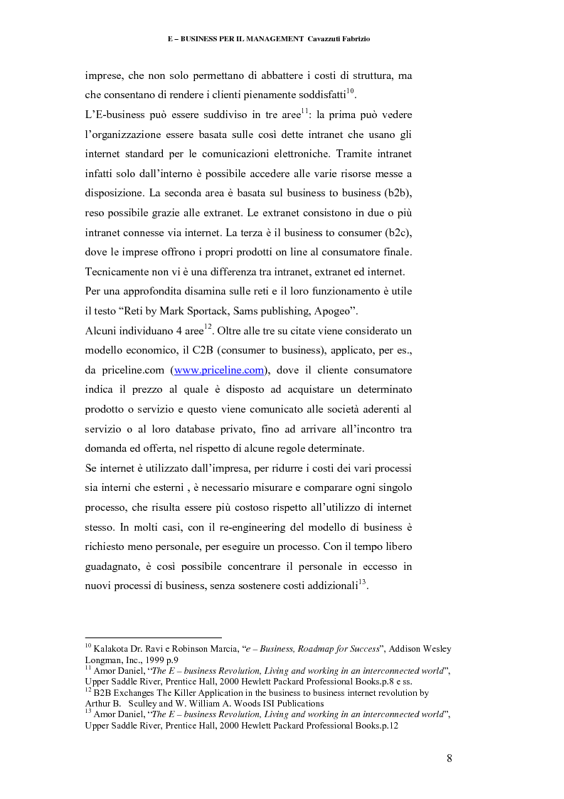 Anteprima della tesi: E-business per il management, Pagina 8