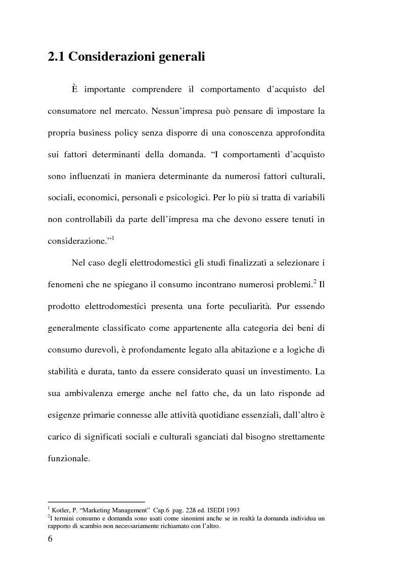 Anteprima della tesi: Strategie competitive nell'industria europea degli elettrodomestici bianchi, Pagina 5
