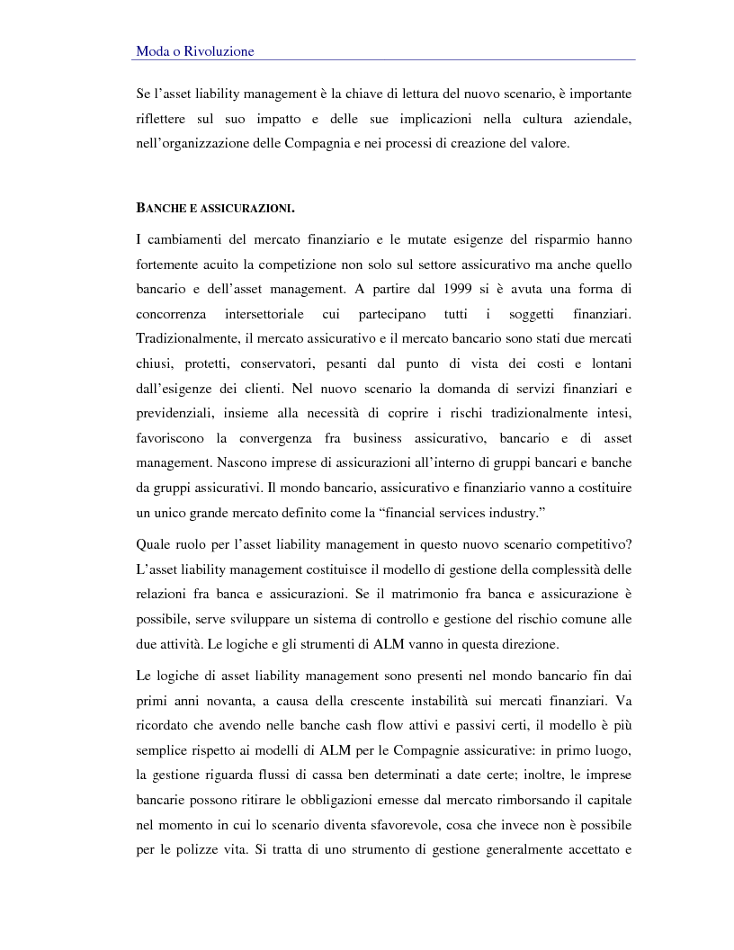 Anteprima della tesi: Asset liability management per le compagnie di assicurazione sulla vita. Un caso operativo, Pagina 5