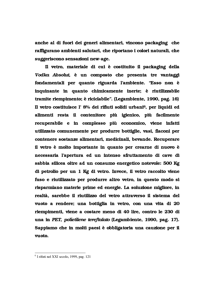 Anteprima della tesi: La pubblicità del packaging: il caso della Vodka Absolut, Pagina 15