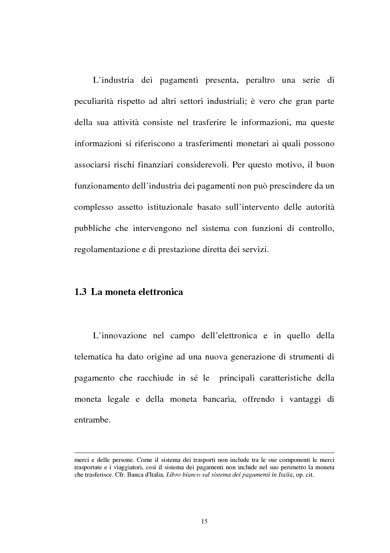 Anteprima della tesi: L'integrazione tra il sistema bancario e il sistema postale nell'offerta di servizi di pagamento, Pagina 10