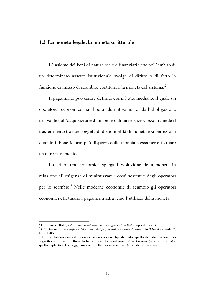 Anteprima della tesi: L'integrazione tra il sistema bancario e il sistema postale nell'offerta di servizi di pagamento, Pagina 5
