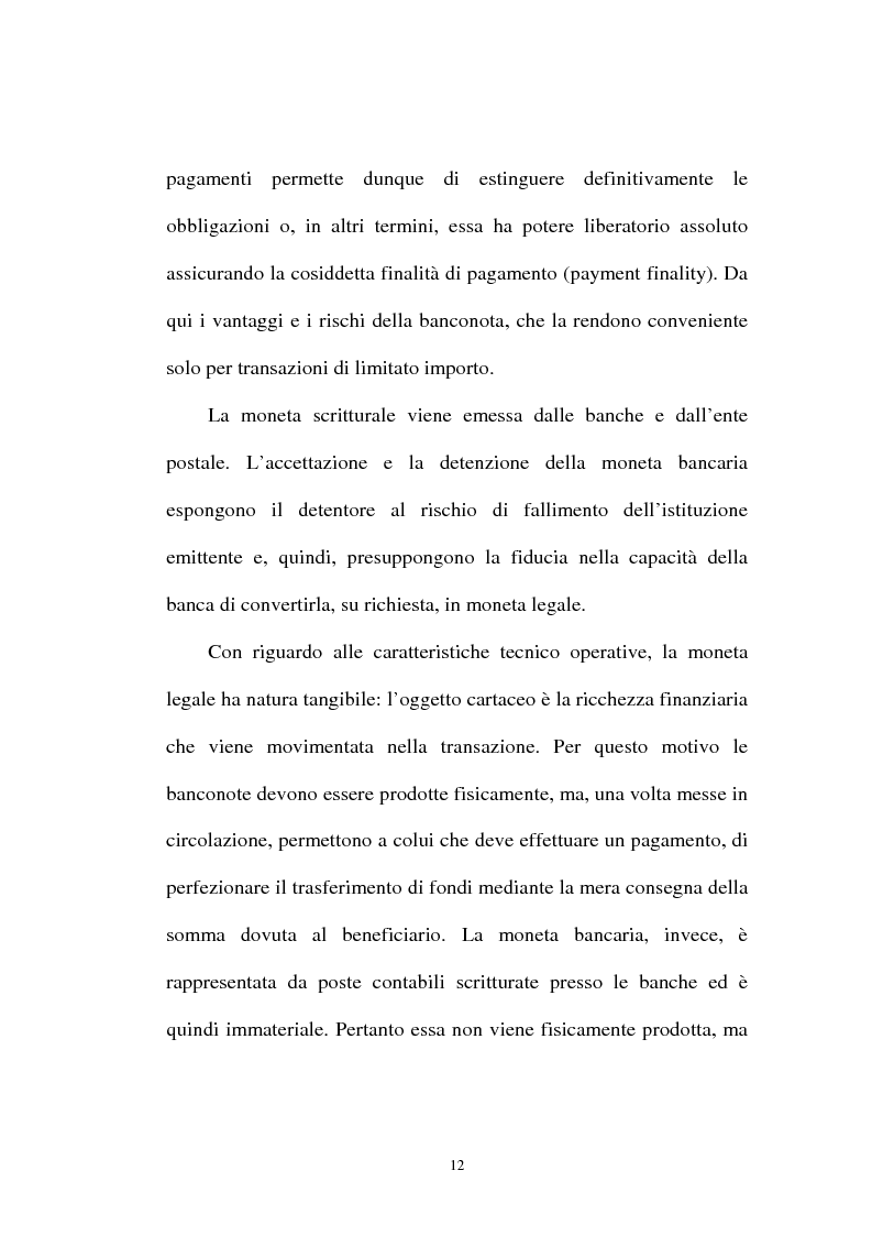 Anteprima della tesi: L'integrazione tra il sistema bancario e il sistema postale nell'offerta di servizi di pagamento, Pagina 7