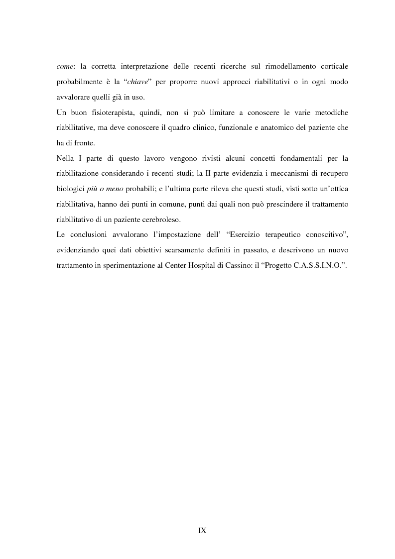 Anteprima della tesi: La riorganizzazione corticale nel cerebroleso indotta da un training riabilitativo, Pagina 4