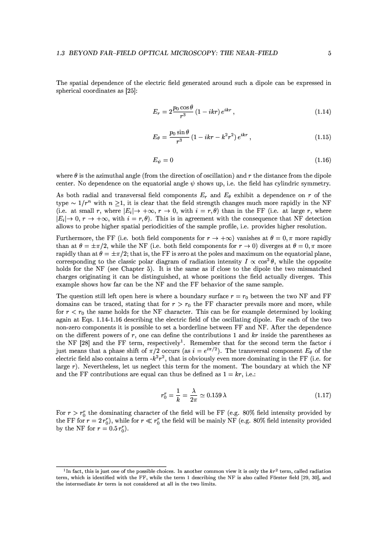 Anteprima della tesi: Near-Field Optics of Localized Surface Plasmons, Pagina 7
