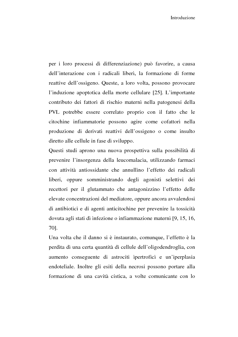 Anteprima della tesi: Diagnosi e prognosi nel neonato pretermine con iperecogenicità patologica all'ecografia cerebrale: studio della motilità spontanea con videoregistrazioni, Pagina 10