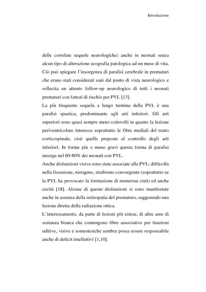 Anteprima della tesi: Diagnosi e prognosi nel neonato pretermine con iperecogenicità patologica all'ecografia cerebrale: studio della motilità spontanea con videoregistrazioni, Pagina 12