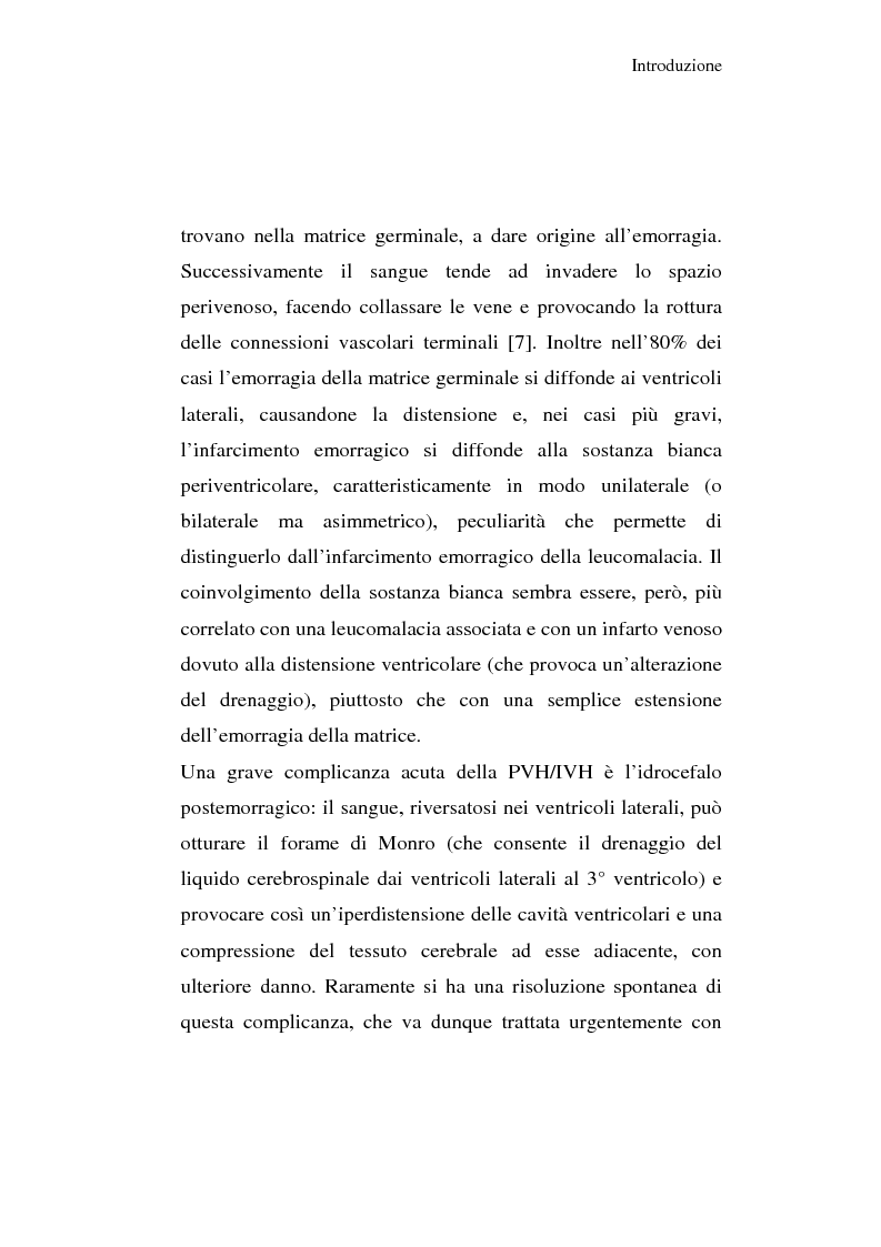 Anteprima della tesi: Diagnosi e prognosi nel neonato pretermine con iperecogenicità patologica all'ecografia cerebrale: studio della motilità spontanea con videoregistrazioni, Pagina 14