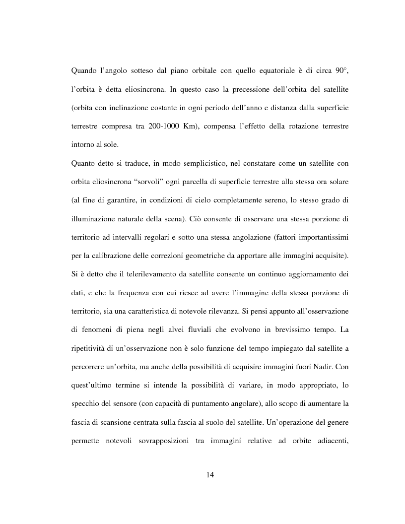 Anteprima della tesi: Generazione di un DTM da immagini telerilevate per l'applicazione di modelli idrologici afflussi-deflussi e definizione di aree perifluvialli a rischio di inondazione, Pagina 10
