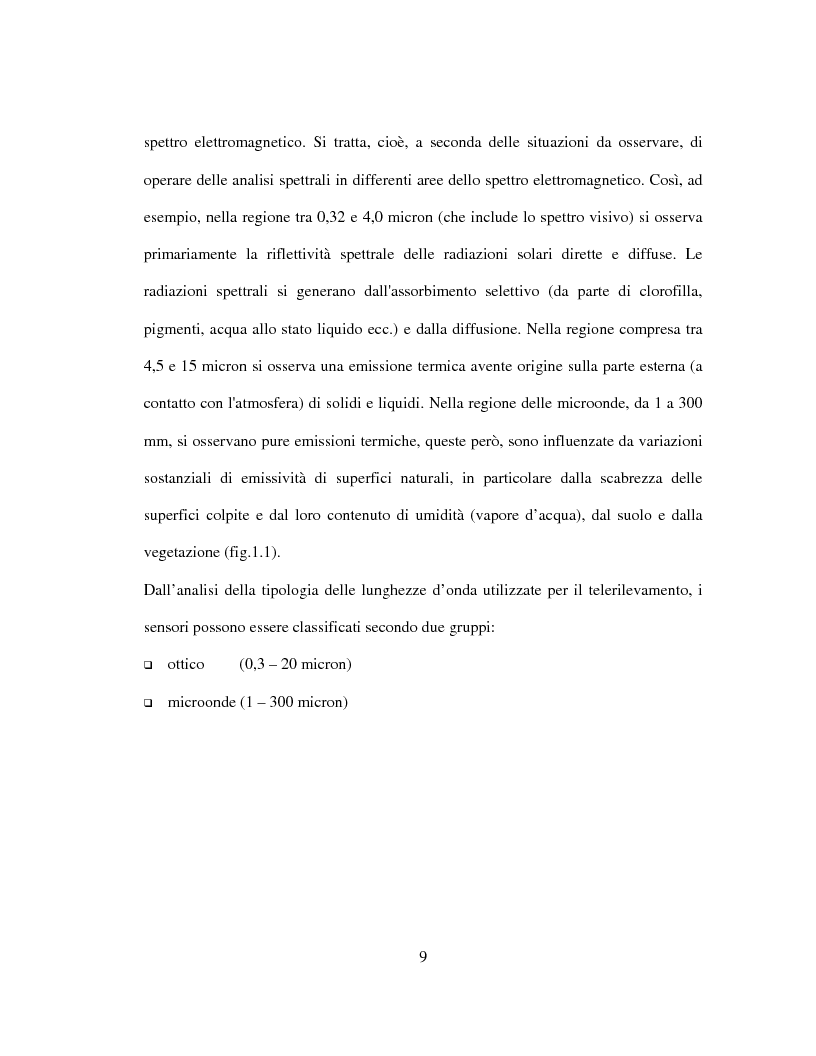 Anteprima della tesi: Generazione di un DTM da immagini telerilevate per l'applicazione di modelli idrologici afflussi-deflussi e definizione di aree perifluvialli a rischio di inondazione, Pagina 5