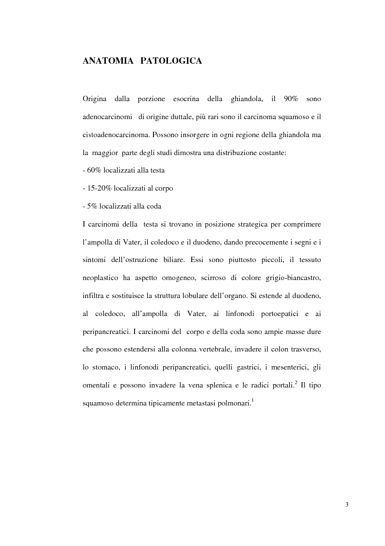 Anteprima della tesi: Nuove prospettive di trattamento combinato del carcinoma del pancreas inoperabile o recidivo, Pagina 2