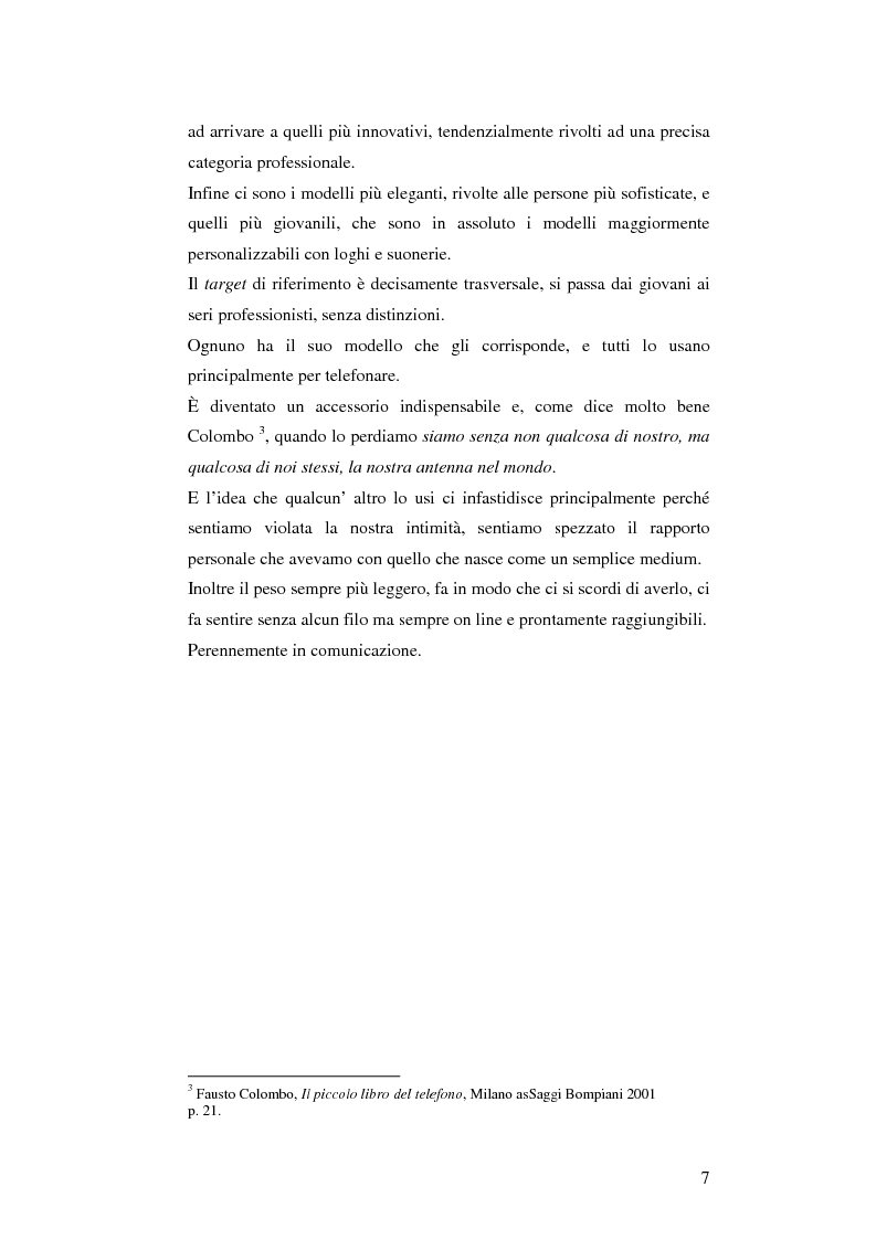 Anteprima della tesi: Il cellulare come media della comunicazione: in principio era solo voce, Pagina 7
