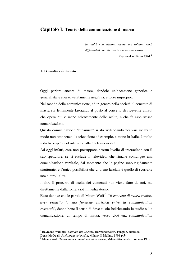 Anteprima della tesi: Il cellulare come media della comunicazione: in principio era solo voce, Pagina 8