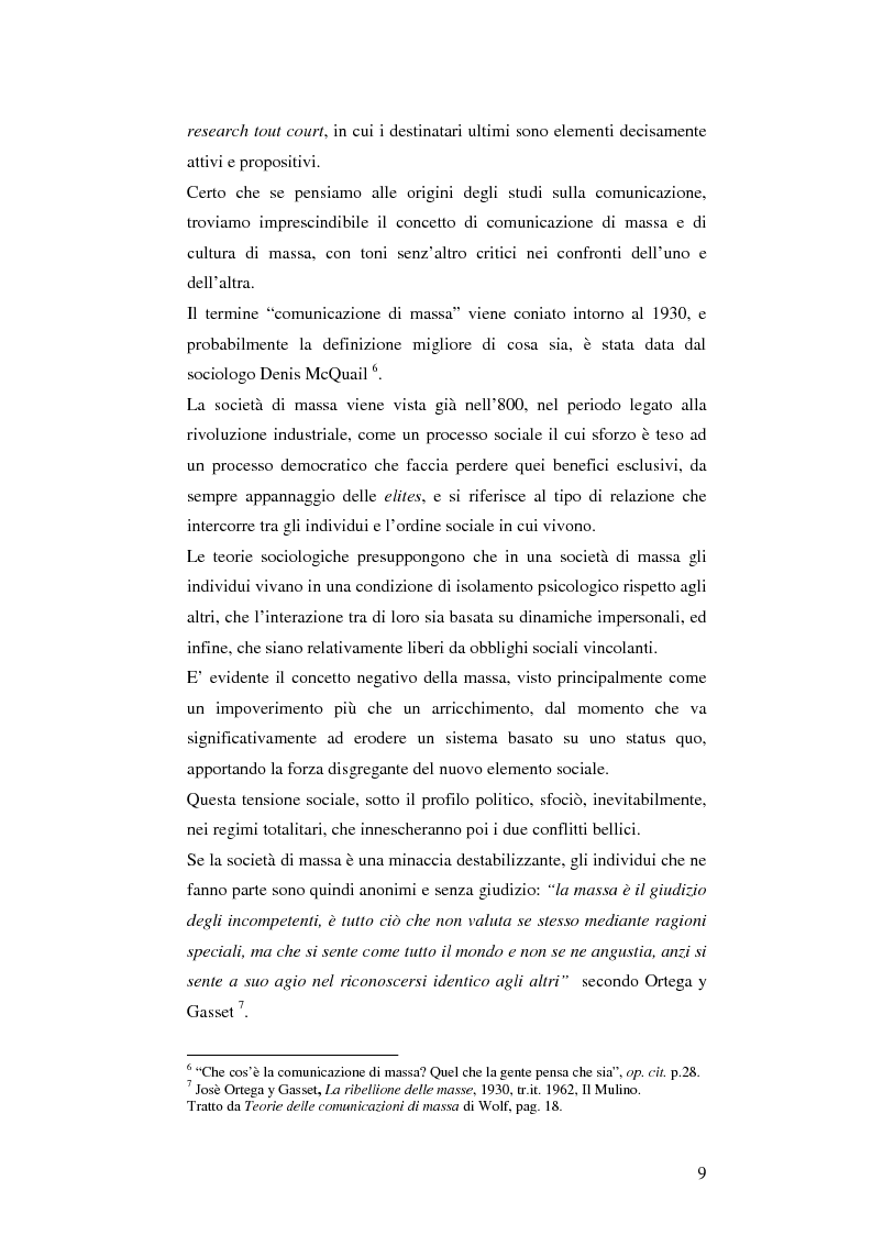 Anteprima della tesi: Il cellulare come media della comunicazione: in principio era solo voce, Pagina 9
