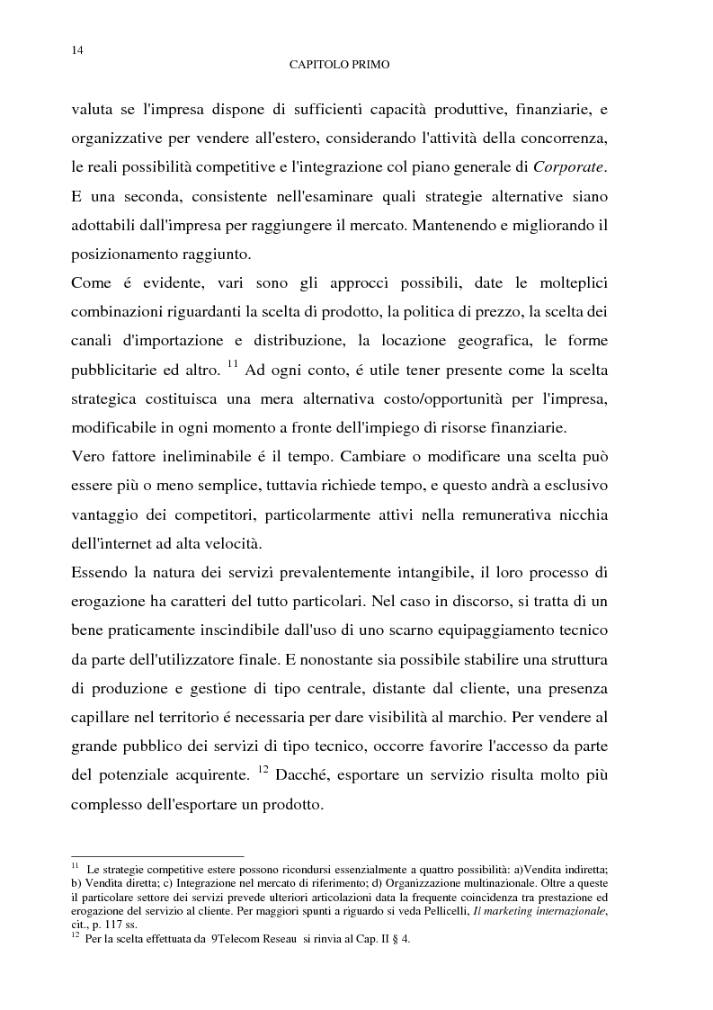 Anteprima della tesi: Gestione del multibusiness in Telecom Italia: l'internet ad alta velocità. Il caso 9 Telecom, Pagina 10