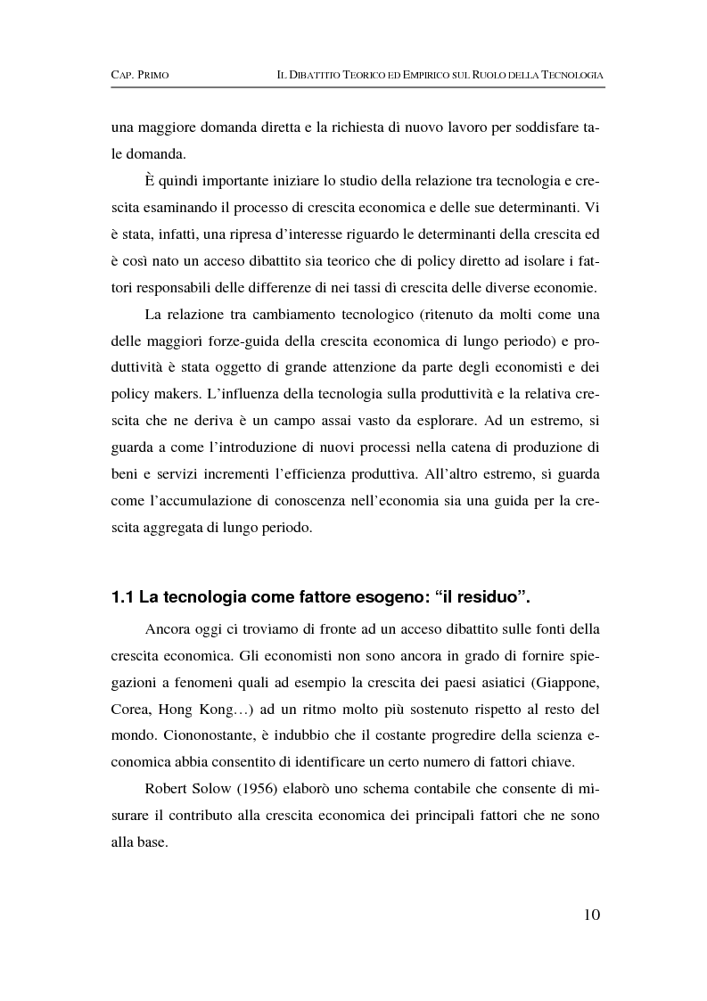 Anteprima della tesi: Information & communication technologies, liberalizzazione dei mercati finanziari e crescita economica, Pagina 10