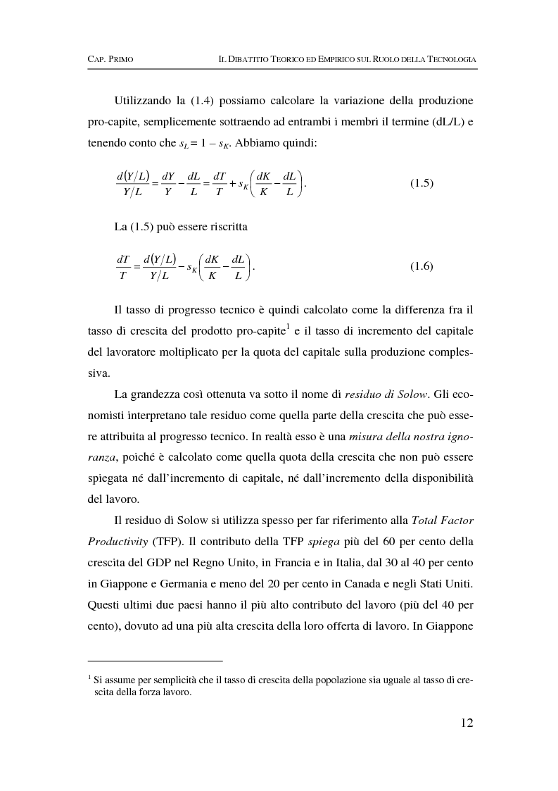 Anteprima della tesi: Information & communication technologies, liberalizzazione dei mercati finanziari e crescita economica, Pagina 12