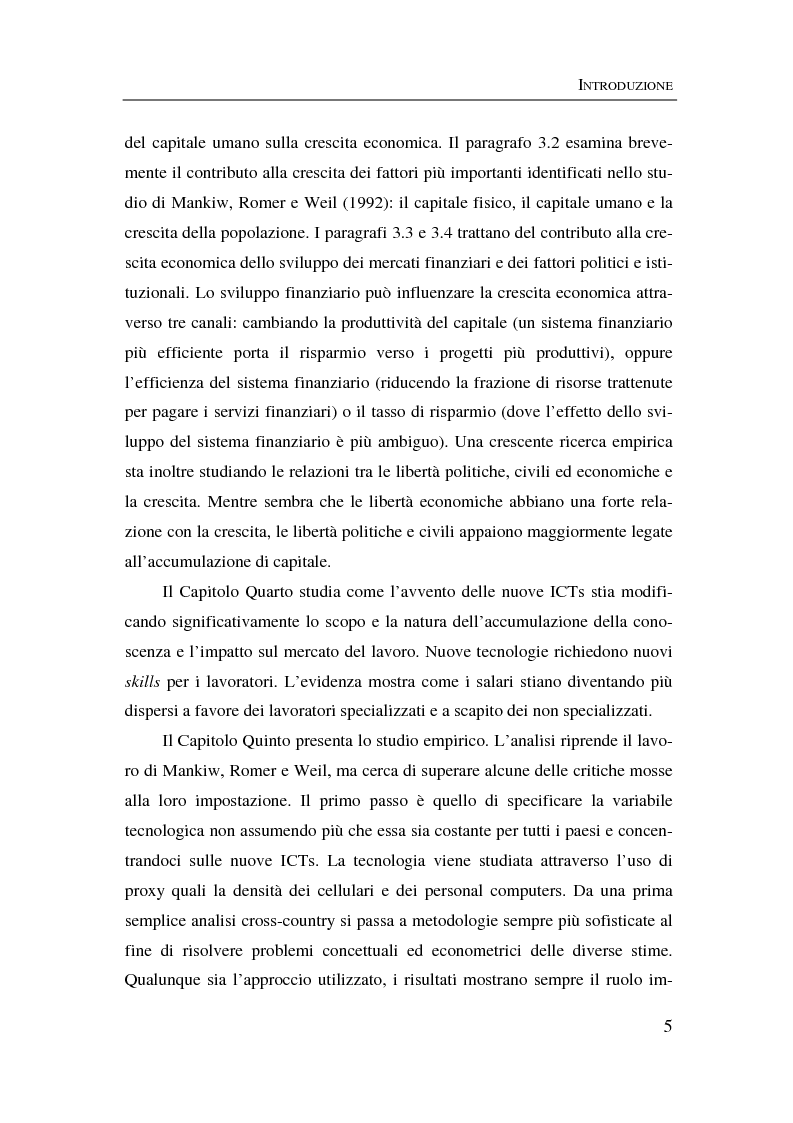 Anteprima della tesi: Information & communication technologies, liberalizzazione dei mercati finanziari e crescita economica, Pagina 5