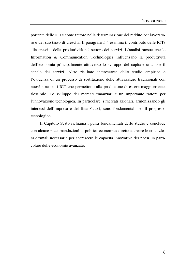 Anteprima della tesi: Information & communication technologies, liberalizzazione dei mercati finanziari e crescita economica, Pagina 6
