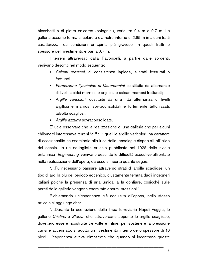 Anteprima della tesi: Creazione di un Gis per la caratterizzazione di un ammasso roccioso per la progettazione di una grande opera sotterranea, Pagina 5