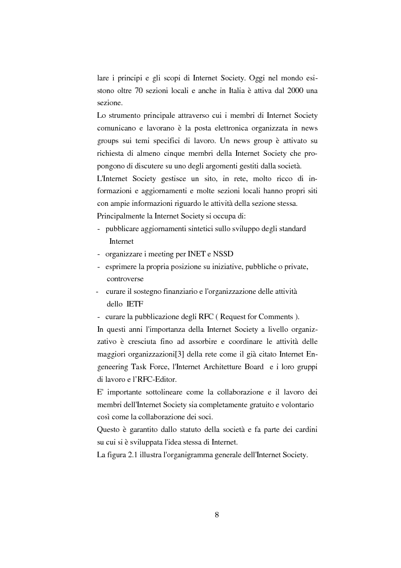 Anteprima della tesi: Processo di formazione degli standard per la rete Internet, Pagina 7