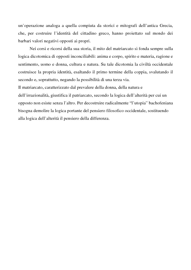 Anteprima della tesi: La costruzione di un mito. L'influenza di JJ Bachofen sul pensiero contemporaneo, Pagina 3