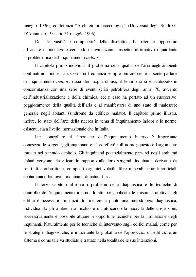 Anteprima della tesi: Ambiente costruito e salute: inquinamento negli ambienti confinati, Pagina 3