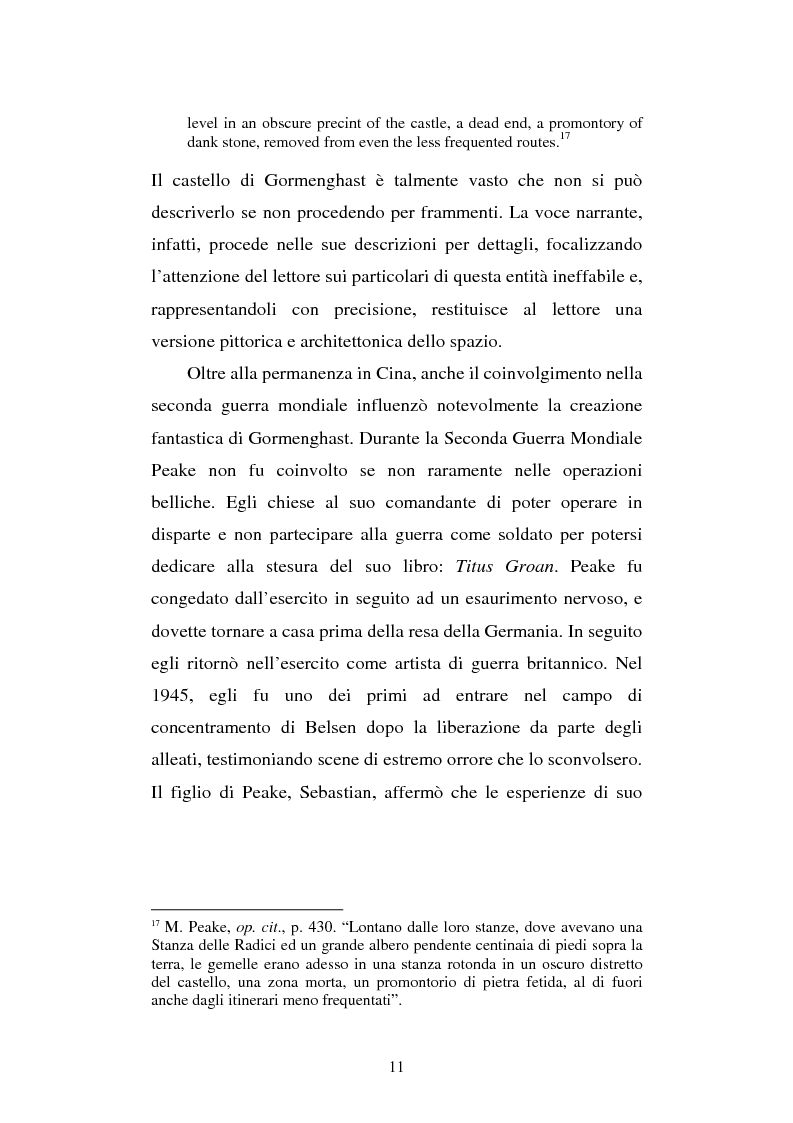 Anteprima della tesi: Miles of rambling stones. L'immaginario spaziale nella trilogia di Gormenghast, Pagina 10