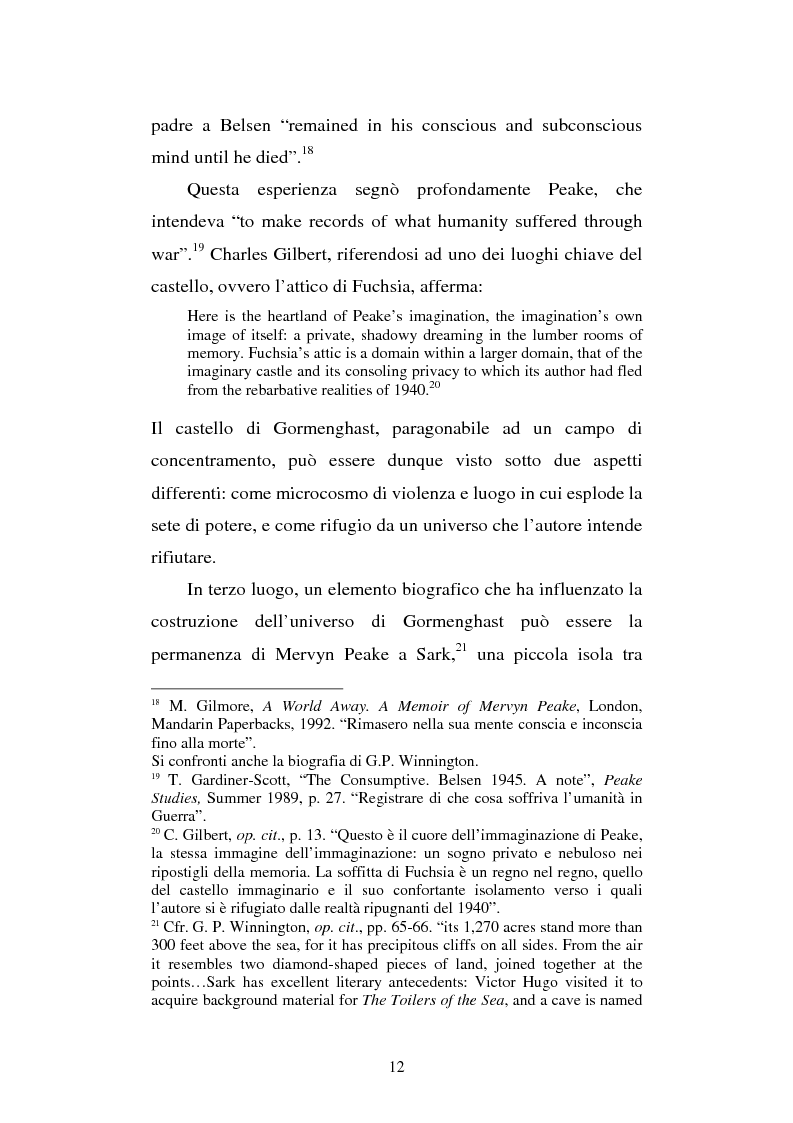 Anteprima della tesi: Miles of rambling stones. L'immaginario spaziale nella trilogia di Gormenghast, Pagina 11