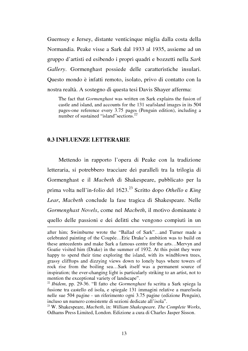 Anteprima della tesi: Miles of rambling stones. L'immaginario spaziale nella trilogia di Gormenghast, Pagina 12