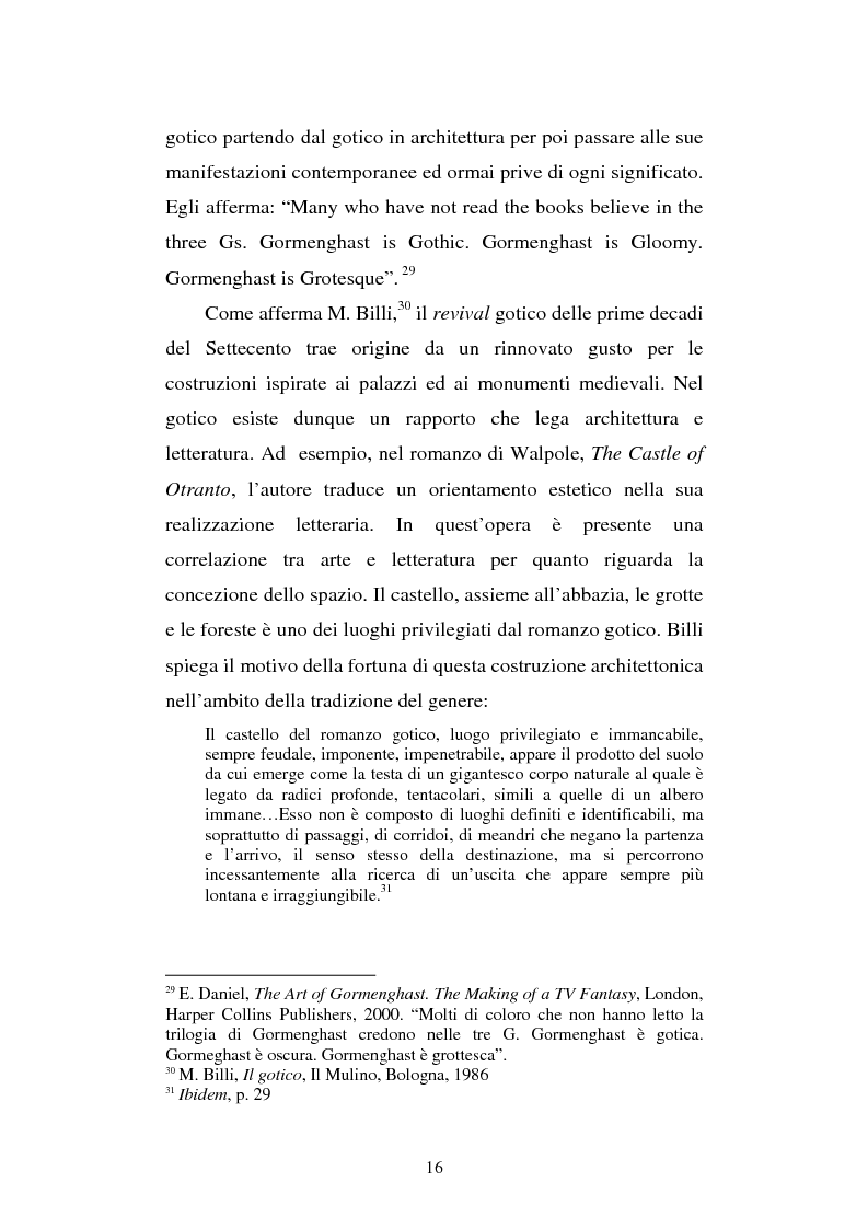 Anteprima della tesi: Miles of rambling stones. L'immaginario spaziale nella trilogia di Gormenghast, Pagina 15