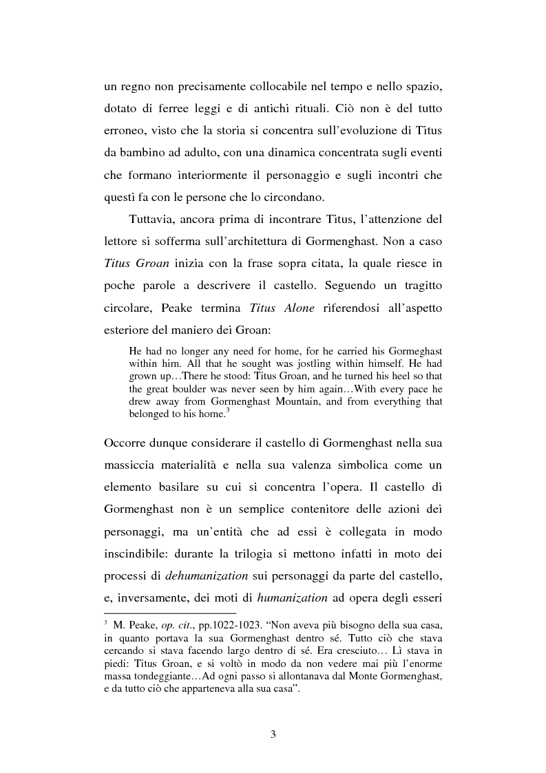 Anteprima della tesi: Miles of rambling stones. L'immaginario spaziale nella trilogia di Gormenghast, Pagina 2