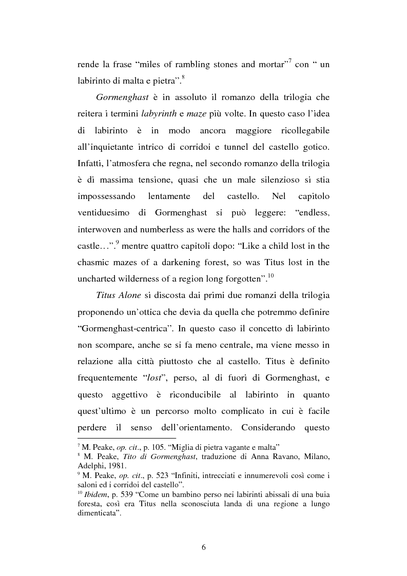 Anteprima della tesi: Miles of rambling stones. L'immaginario spaziale nella trilogia di Gormenghast, Pagina 5