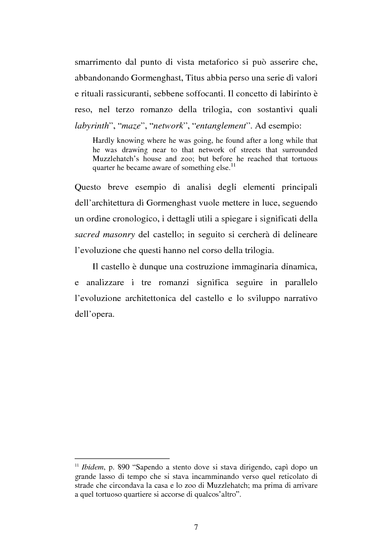 Anteprima della tesi: Miles of rambling stones. L'immaginario spaziale nella trilogia di Gormenghast, Pagina 6