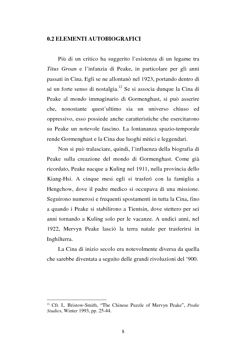Anteprima della tesi: Miles of rambling stones. L'immaginario spaziale nella trilogia di Gormenghast, Pagina 7
