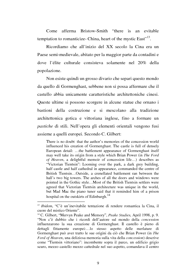 Anteprima della tesi: Miles of rambling stones. L'immaginario spaziale nella trilogia di Gormenghast, Pagina 8