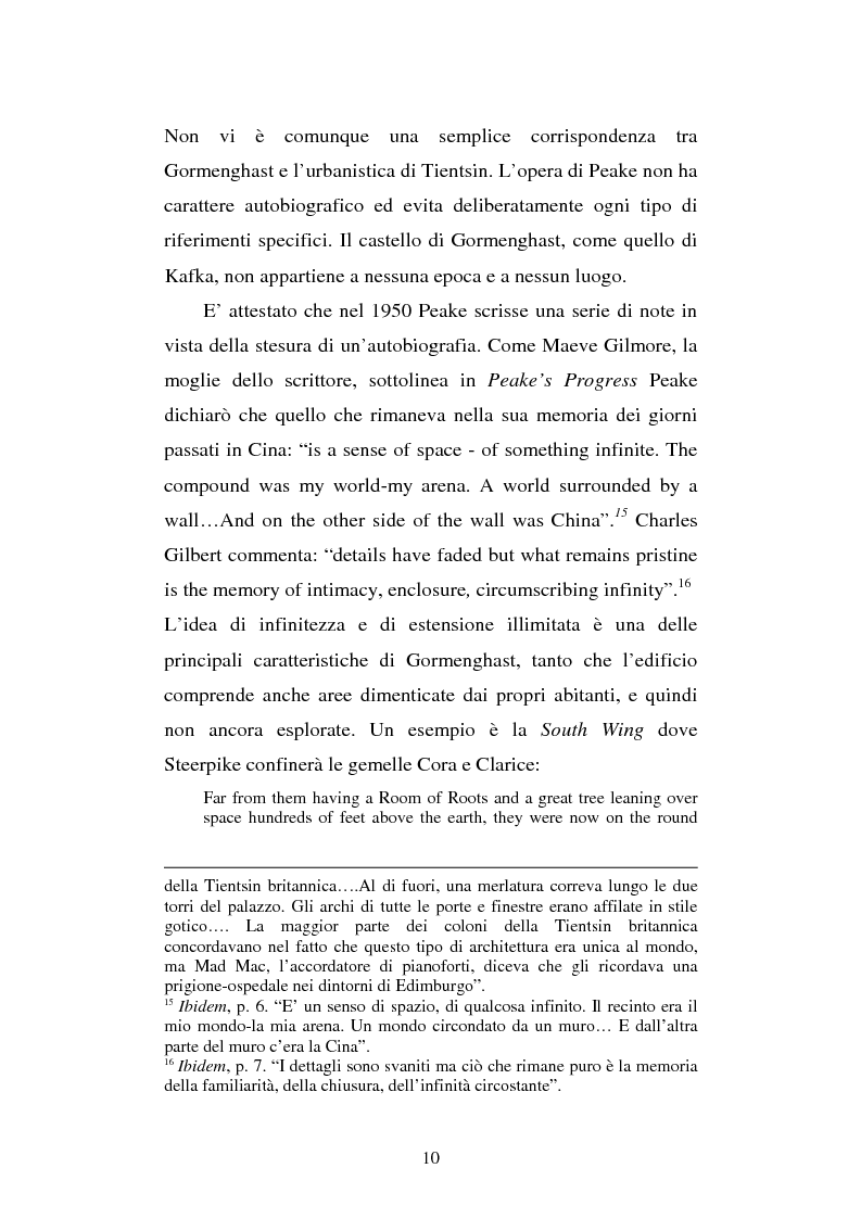 Anteprima della tesi: Miles of rambling stones. L'immaginario spaziale nella trilogia di Gormenghast, Pagina 9