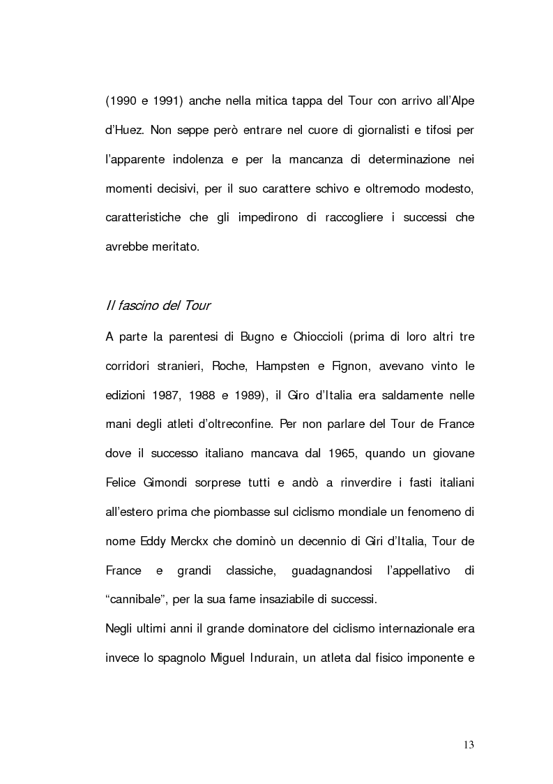 Anteprima della tesi: Marco Pantani: costruzione ed evoluzione del mito mediatico, Pagina 11
