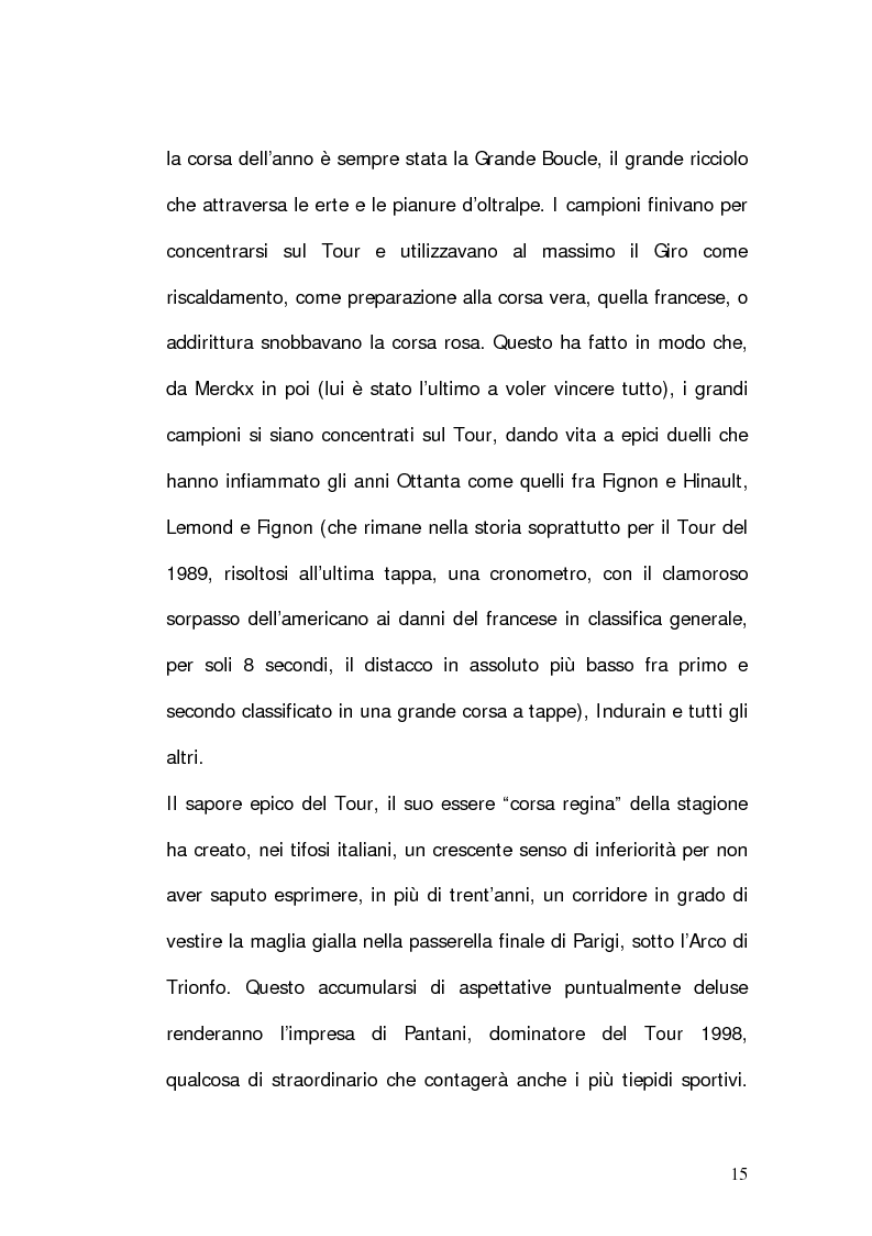 Anteprima della tesi: Marco Pantani: costruzione ed evoluzione del mito mediatico, Pagina 13