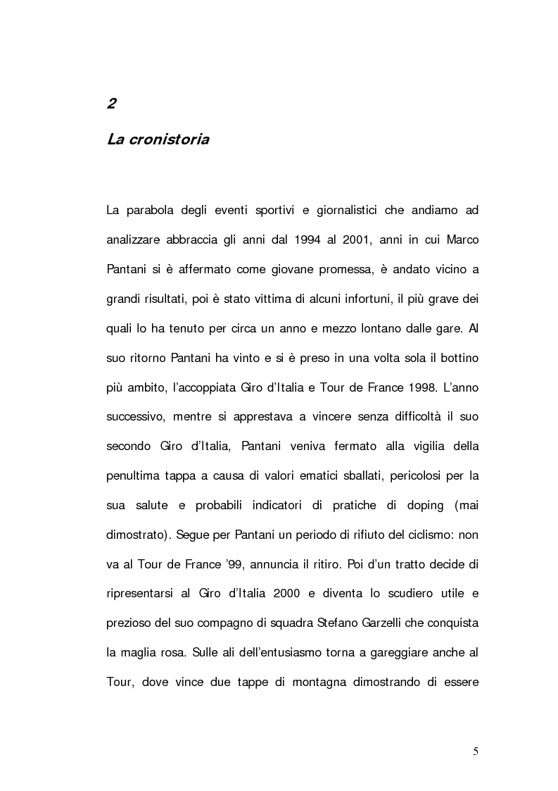 Anteprima della tesi: Marco Pantani: costruzione ed evoluzione del mito mediatico, Pagina 3
