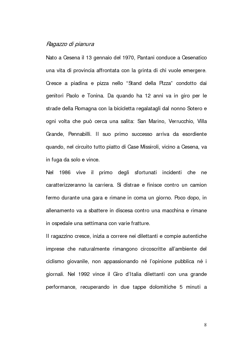 Anteprima della tesi: Marco Pantani: costruzione ed evoluzione del mito mediatico, Pagina 6