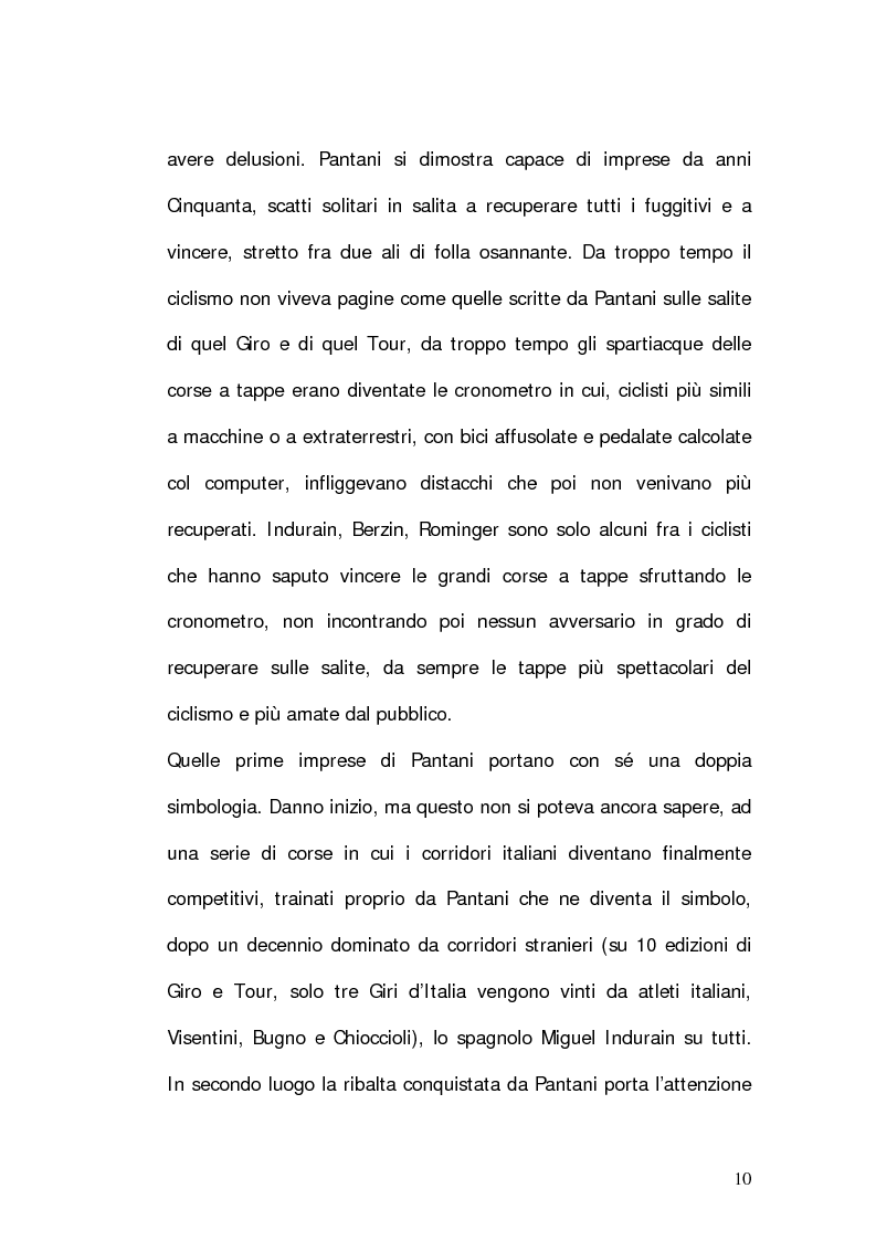 Anteprima della tesi: Marco Pantani: costruzione ed evoluzione del mito mediatico, Pagina 8