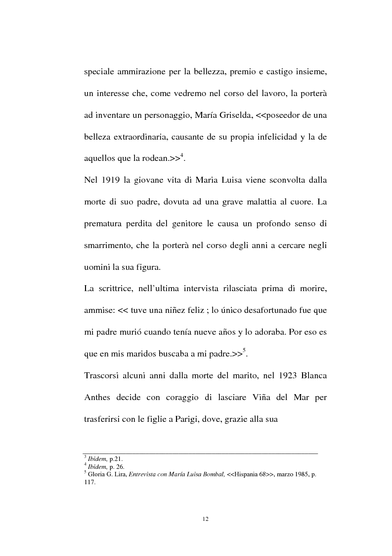 Anteprima della tesi: La personalità e l'opera di Maria Luisa Bombal, Pagina 12