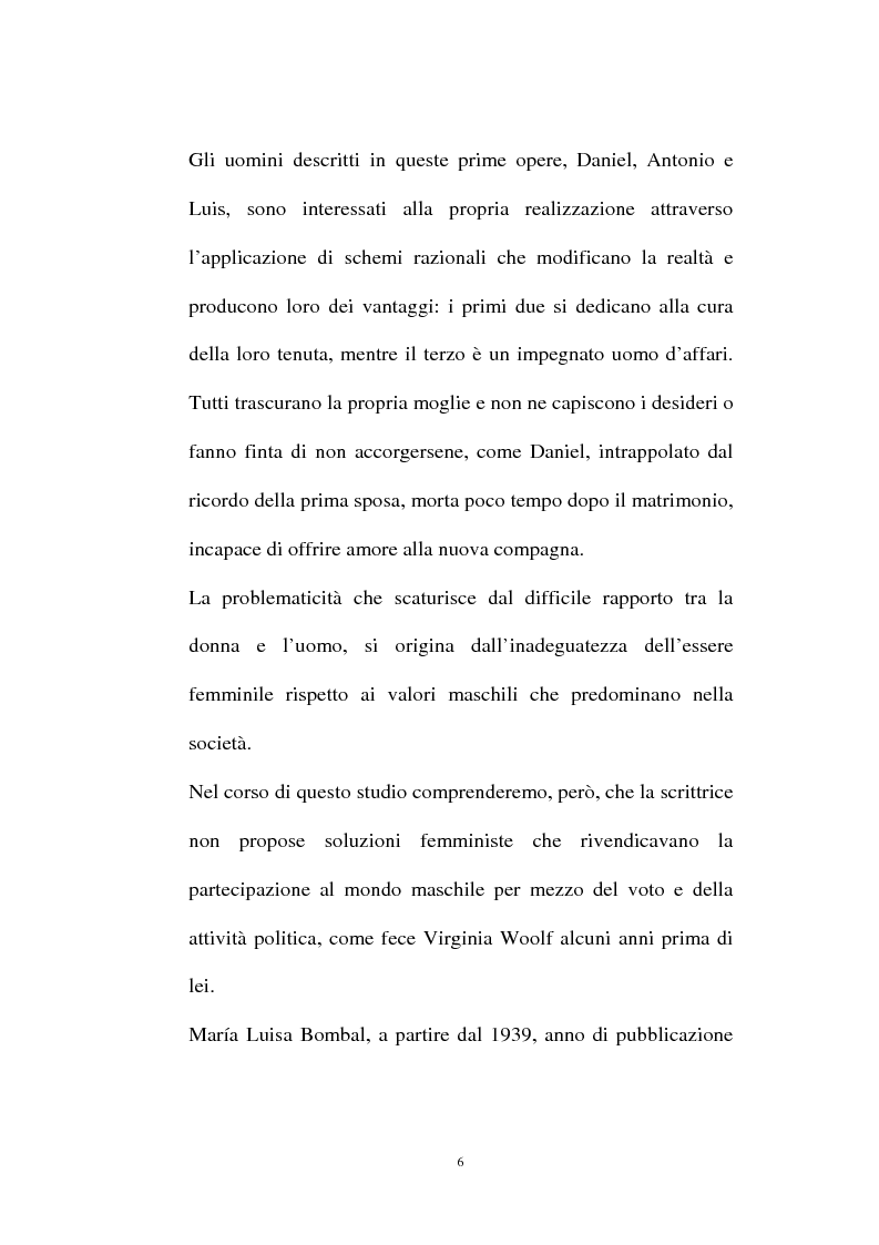 Anteprima della tesi: La personalità e l'opera di Maria Luisa Bombal, Pagina 6
