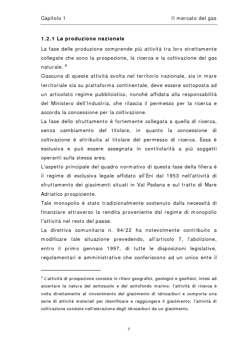 Anteprima della tesi: Liberalizzazione del mercato del gas, Pagina 11